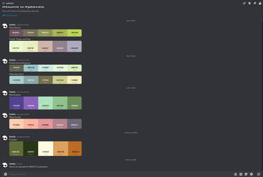 A screenshot of a Discord chat, excluding the member list, channel list, and server bar.